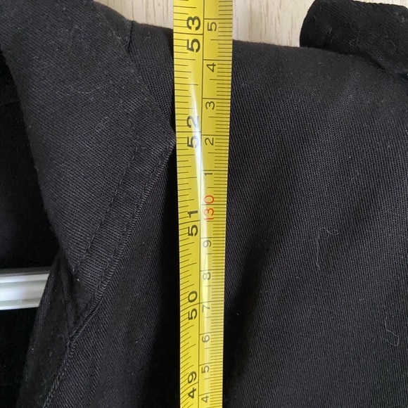 Vintage 1980’s Foxy Lady black cotton twill cinched waist pencil skirt Dress - Picture 11 of 15